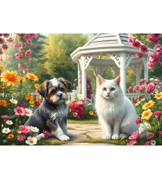 Puzzle Bluebird Compañeros En El Jardín de 1000 Piezas