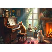 Puzzle Bluebird Concierto Felino de 1000 Piezas