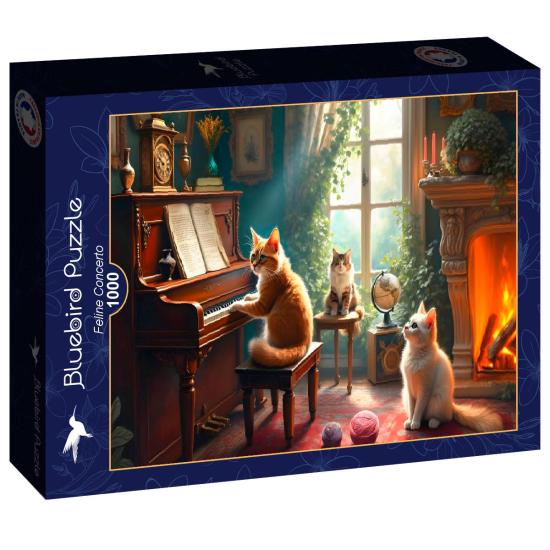Puzzle Bluebird Concierto Felino de 1000 Piezas