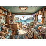 Puzzle Bluebird Costa Camping de 500 Piezas