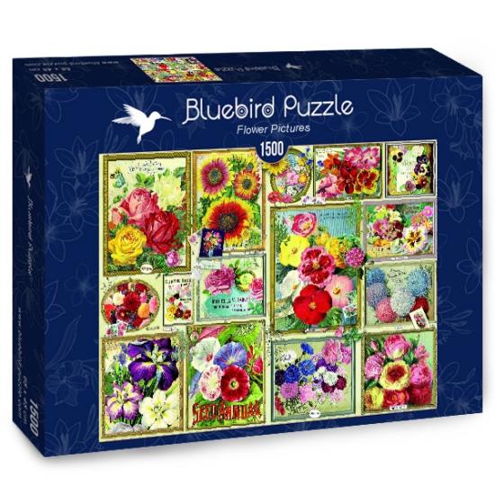 Puzzle Bluebird Cuadros de Flores de 1500 Piezas Puzzle Bluebird Cuadros de Flores de 1500 Piezas