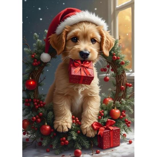Puzzle Bluebird El Cachorro de Papá Noel XXL de 300 Piezas