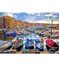 Puzzle Bluebird El Colorido Puerto de St Tropez de 1000 Piezas