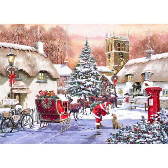 Puzzle Bluebird El Pueblo y Papá Noel de 500 Piezas Puzzle Bluebird El Pueblo y Papá Noel de 500 Piezas