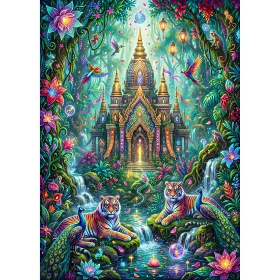 Puzzle Bluebird El Santuario De Tigres de 500 Piezas