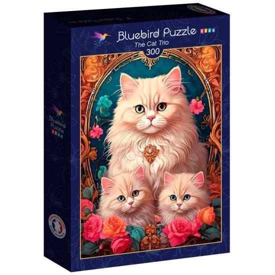 Puzzle Bluebird El Trío De Gatos XXL de 300 Piezas