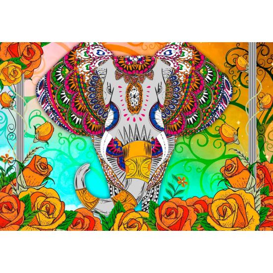 Puzzle Bluebird Elefante Colorido de 1000 Piezas Puzzle Bluebird Elefante Colorido de 1000 Piezas