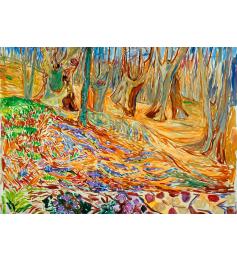 Puzzle Bluebird Elm Forrest en Primavera de 1000 Piezas