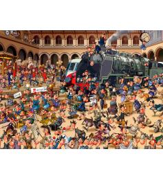 Puzzle Bluebird Estación de Trenes Francesa de 3000 Piezas