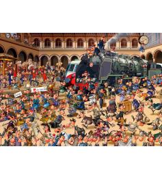 Puzzle Bluebird Estación de Trenes Francesa de 1000 Piezas