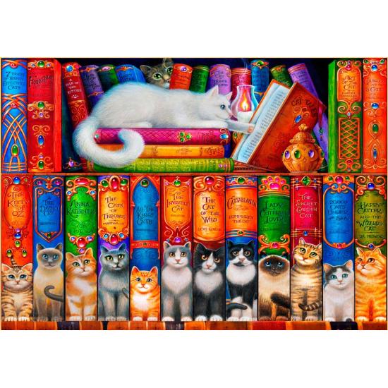 Puzzle Bluebird Estantería de Gatos de 1000 Piezas