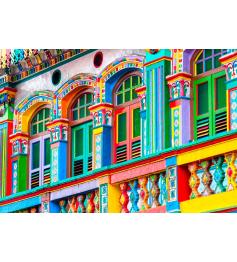 Puzzle Bluebird Fachada de Color, Singapur de 1000 Piezas