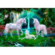 Puzzle Bluebird Familia Unicornio del Arcoiris de 1000 Piezas