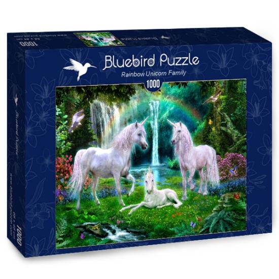 Puzzle Bluebird Familia Unicornio del Arcoiris de 1000 Piezas Puzzle Bluebird Familia Unicornio del Arcoiris de 1000 Piezas