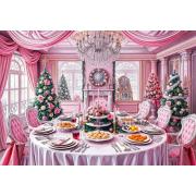 Puzzle Bluebird Fiesta De Navidad En Rosa de 1000 Piezas