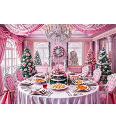 Puzzle Bluebird Fiesta De Navidad En Rosa de 1000 Piezas