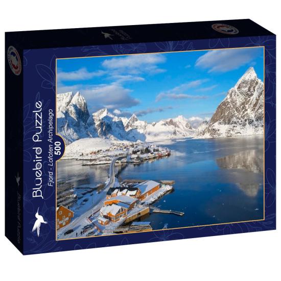 Puzzle Bluebird Fiordo Archipiélago de Lofoten de 500 Piezas