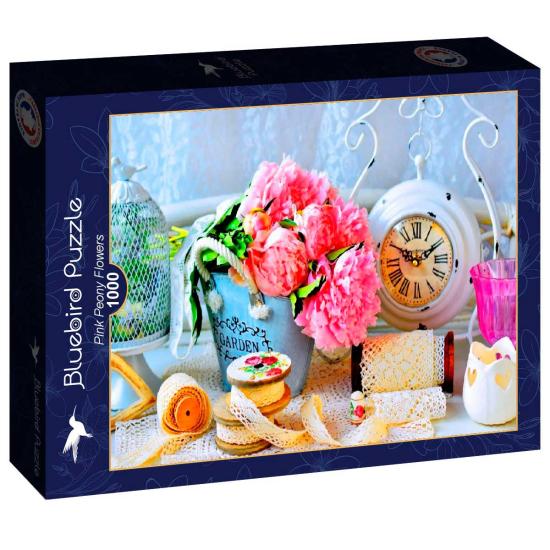Puzzle Bluebird Flores de Peonía Rosa de 1000 Pzs Puzzle Bluebird Flores de Peonía Rosa de 1000 Pzs