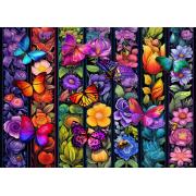 Puzzle Bluebird Flores y Mariposas de 1500 Piezas