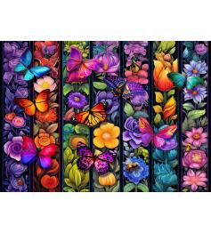 Puzzle Bluebird Flores y Mariposas de 1500 Piezas