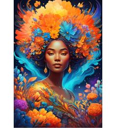 Puzzle Bluebird Flower Power 1000 Piezas