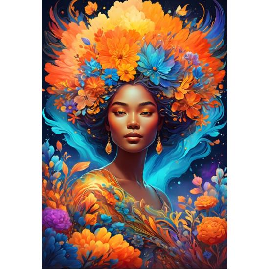 Puzzle Bluebird Flower Power 1000 Piezas