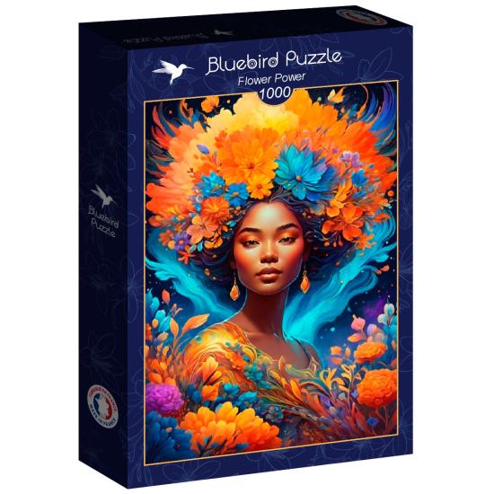 Puzzle Bluebird Flower Power 1000 Piezas