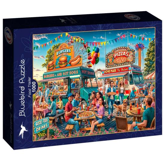 Puzzle Bluebird Food Trailer de 1000 Piezas