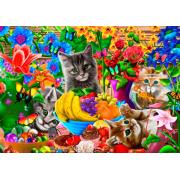 Puzzle Bluebird Gatitos Divertidos de 1000 Piezas