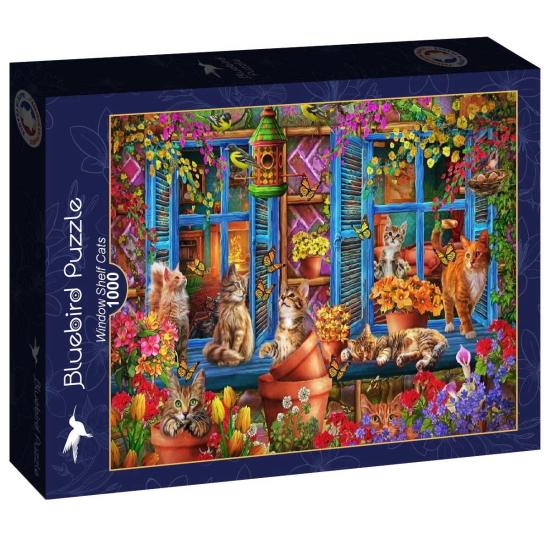 Puzzle Bluebird Gatos de Estantería de 1000 Piezas Puzzle Bluebird Gatos de Estantería de 1000 Piezas