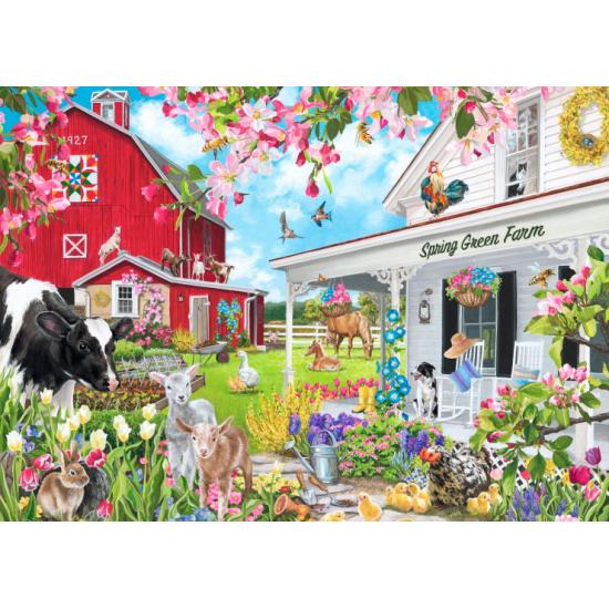 Puzzle Bluebird Granja Spring Green de 500 Piezas Puzzle Bluebird Granja Spring Green de 500 Piezas