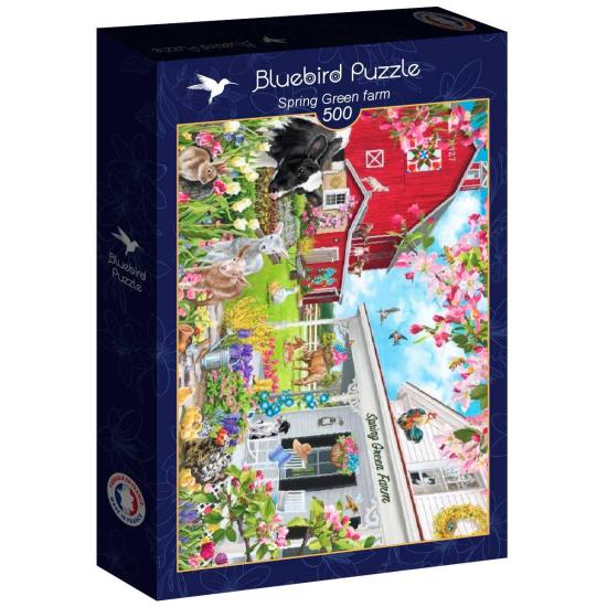 Puzzle Bluebird Granja Spring Green de 500 Piezas Puzzle Bluebird Granja Spring Green de 500 Piezas
