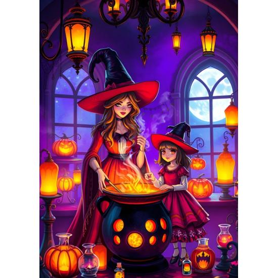 Puzzle Bluebird Hechizos Y Calabazas XXL de 300 Piezas