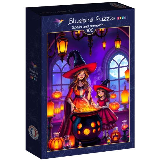 Puzzle Bluebird Hechizos Y Calabazas XXL de 300 Piezas