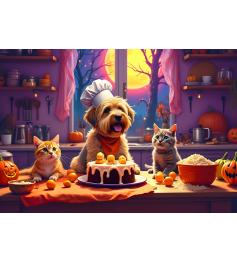 Puzzle Bluebird Horneando Para Halloween de 1000 Piezas