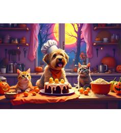 Puzzle Bluebird Horneando Para Halloween XXL de 300 Piezas