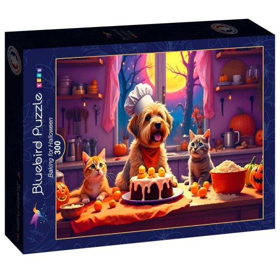Puzzle Bluebird Horneando Para Halloween XXL de 300 Piezas
