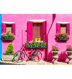 Puzzle Bluebird Isla De Burano, Italia de 500 Piezas