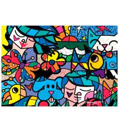 Puzzle Bluebird Jardín Britto de 1000 Piezas