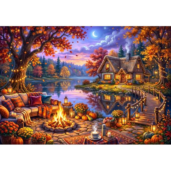 Puzzle Bluebird Junto a La Hoguera de 1000 Piezas