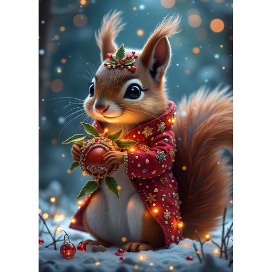 Puzzle Bluebird La Ardilla De Navidad XXL de 300 Piezas