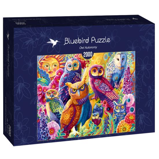 Puzzle Bluebird Búhos Coloridos de 2000 Piezas Puzzle Bluebird Búhos Coloridos de 2000 Piezas