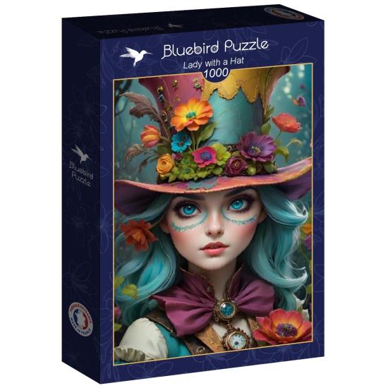 Puzzle Bluebird La Dama del Sombrero de 1000 Piez Puzzle Bluebird La Dama del Sombrero de 1000 Piez