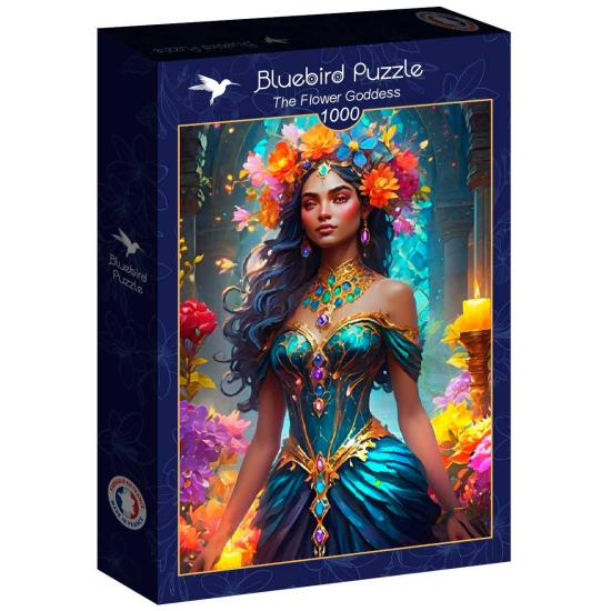 Puzzle Bluebird La Diosa De Las Flores de 1000 Piezas