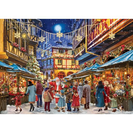 Puzzle Bluebird La Magia Del Mercado Navideño de 1500 Piezas