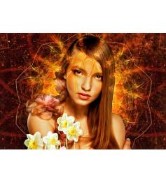 Puzzle Bluebird La Mujer Flor de 1000 Piezas