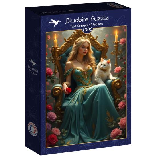 Puzzle Bluebird La Reina De Las Rosas de 1000 Piezas