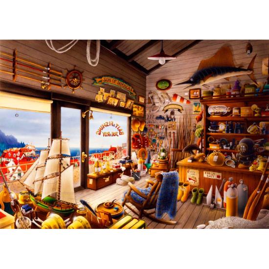 Puzzle Bluebird La Tienda de Pesca de Joe y Roy de 1000 Piezas Puzzle Bluebird La Tienda de Pesca de Joe y Roy de 1000 Piezas