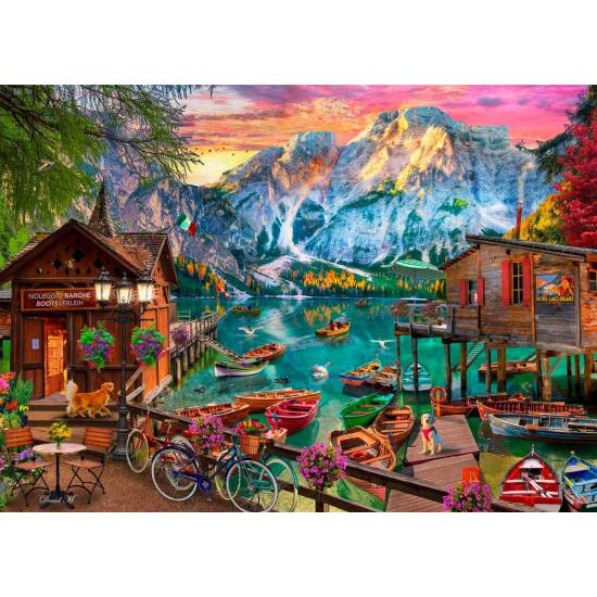 Puzzle Bluebird Lago Di Braies, Italia 500 Piezas Puzzle Bluebird Lago Di Braies, Italia 500 Piezas