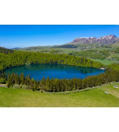 Puzzle Bluebird Lago Pavin en Auvernia de 1000 Piezas